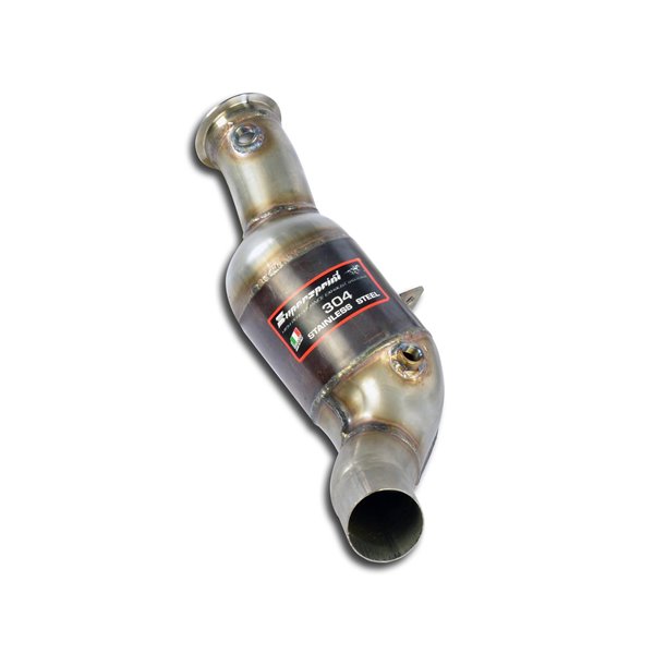 Downpipe Sinistro + Catalizzatore Metallico 200Cpsi Supersprint Per Alfa Romeo Giulia