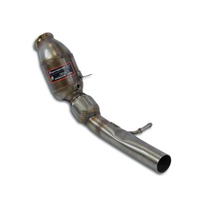 Downpipe Sinistro + Catalizzatore Metallico 200Cpsi Supersprint Per Alfa Romeo Stelvio