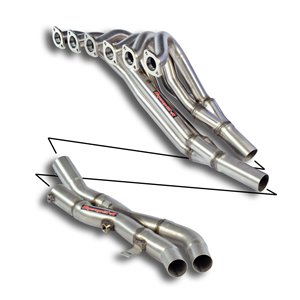 Collettore + "X-Pipe"(Guida A Sinistra)100% Inoxper Catalizzatore Di Serie Supersprint Per Alpina Bmw Serie 3 (E30)