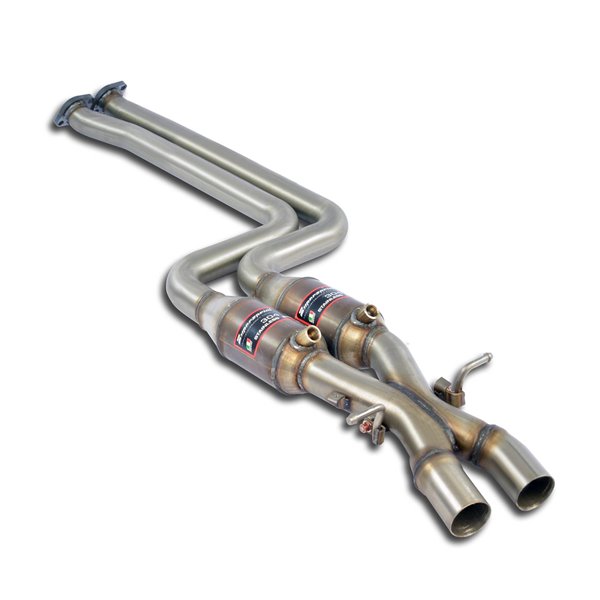 Catalizzatore Metallico Destro - Sinistro + "X-Pipe" Supersprint Per Alpina Bmw Serie 3 (E46)