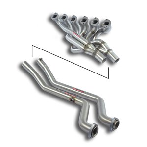 Collettore + Tubi Raccordo 100% Inox(Guida A Sinistra) Supersprint Per Bmw Classic Serie 6 E24 (E12 Chassis)