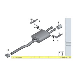 Tubo Centrale Supersprint Per Bmw Mini R57 Cooper S Sd Cabrio