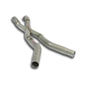 Kit Tubi Centrali Destro + Sinistro "X-Pipe" Supersprint Per Ferrari 612 Scaglietti