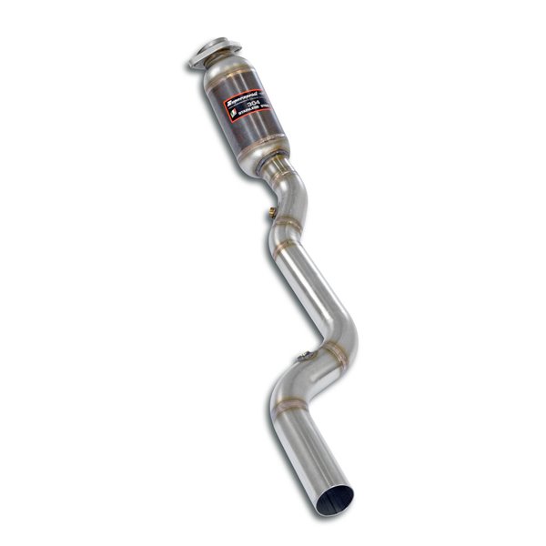 Downpipe Destro + Catalizzatore Metallico Supersprint Per Jaguar F-Type