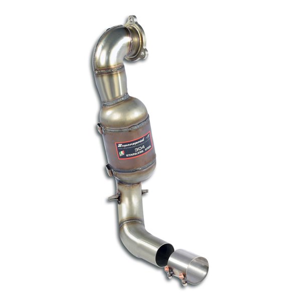 Downpipe + Catalizzatore Metallico Wrc 100Cpsi Supersprint Per Mercedes W176 A Facelift 2016 -