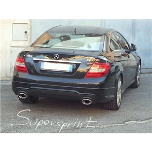 Kit Terminali Destro - Sinistro 145X95 Supersprint Per Mercedes W204 C