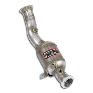 Downpipe Sinistro + Catalizzatore Metallico Supersprint Per Mercedes W205 C (Berlina)