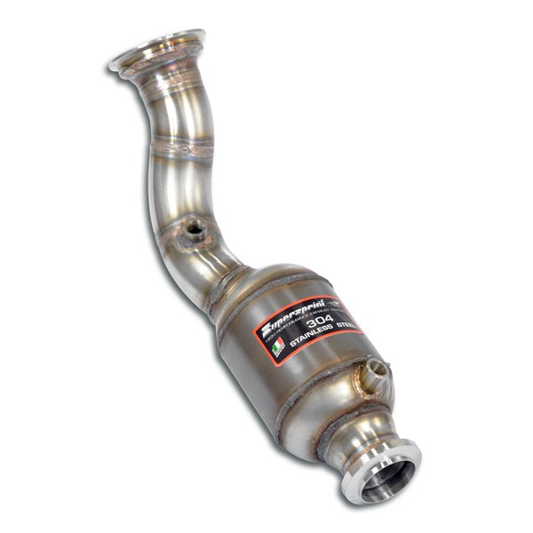 Downpipe Destro + Catalizzatore Metallico Supersprint Per Mercedes W205 C (Berlina)