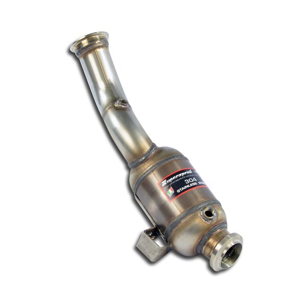 Downpipe Destro + Catalizzatore Metallico Supersprint Per Mercedes A205 C (Cabrio)