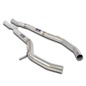 Kit Tubi Centrali Destro - Sinistro(Elimina Silenziatore Centrale Di Serie) Supersprint Per Mercedes C217 S (Coupè)