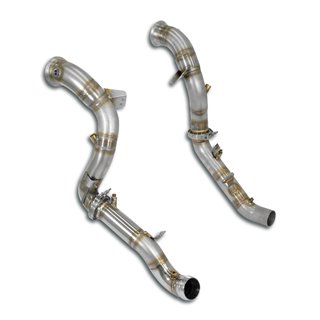 Kit Downpipe Destro + Sinistroelimina Catalizzatore Primario E Secondario + Gpf Supersprint Per Mercedes W167 Gle (Suv)