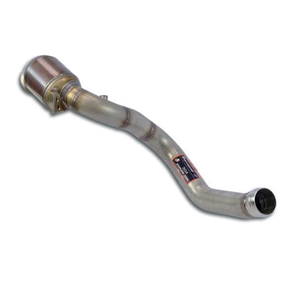 Downpipe Destro + Pre-Catalizzatore Metallicoelimina Catalizzatore Secondario + Gpf Supersprint Per Mercedes X167 Gls