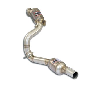 Downpipe Sinistro + Doppio Catalizzatore Metallico Supersprint Per Mercedes Amg R190 Gt Roadster