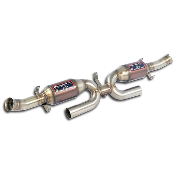 "H-Pipe"+ Catalizzatore Metallico Destro - Sinistro Supersprint Per Porsche 911 (Serie 993 Carrera S)