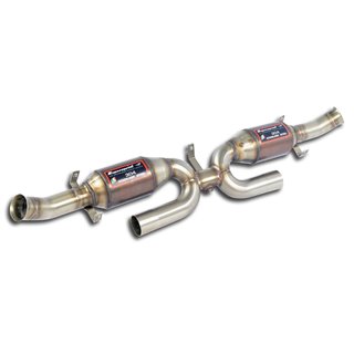 "H-Pipe"+ Catalizzatore Metallico Destro - Sinistro Supersprint Per Porsche 911 (Serie 993 Carrera S)