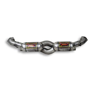 Anteriore Con Catalizzatore Metallico Destro + Sinistro Supersprint Per Porsche 911 (Serie 996 Gt3 Rs)