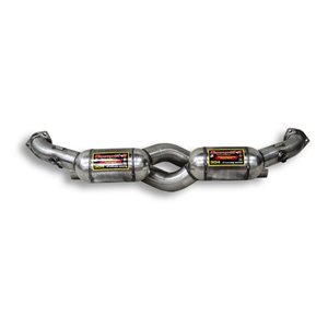 Anteriore Con Catalizzatore Metallico Destro + Sinistro Supersprint Per Porsche 911 (Serie 996 Gt3 Rs)