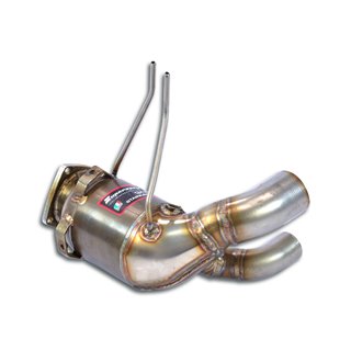 Anteriore Con Catalizzatore Metallico Sinistro Supersprint Per Porsche 911 (Serie 991.2 Targa 4 4S Gts)