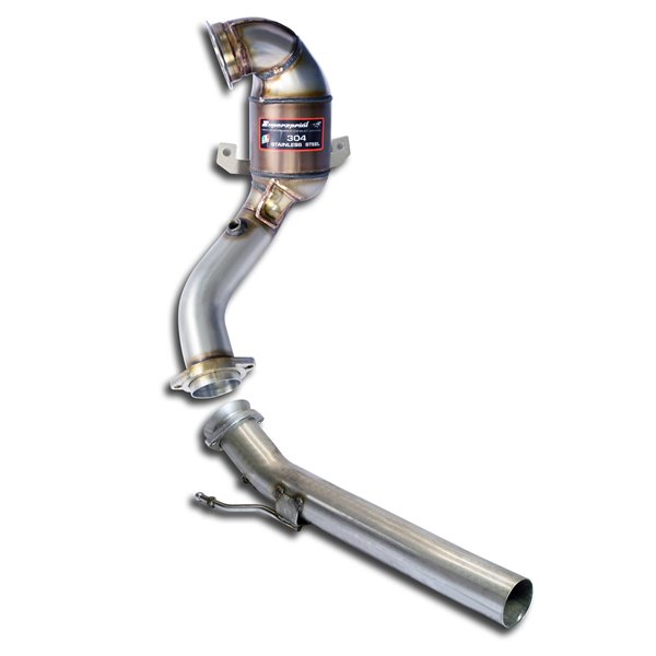 Tubo Turbina Con Catalizzatore Metallico Wrc 100 Cpsi Supersprint Per Audi A1 8X (2010 - 2017)