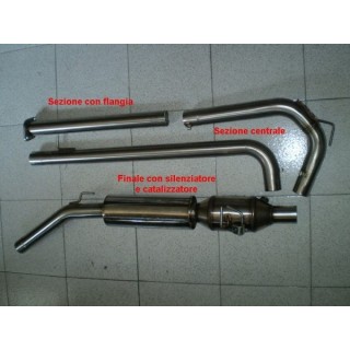 FINAL SECTION EXHAUST WITH SILENCER AND CATALYST FOR RENAULT CLIO WILLIAMS