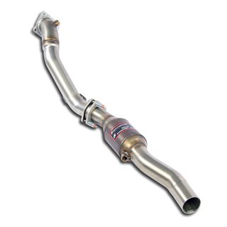 Kit Tubo Turbina Sinistro Con Catalizzatore Metallico Supersprint Per Audi A6 C5 Typ 4B Quattro '97 - '04