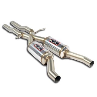 Centrale + "X-Pipe" Supersprint Per Audi A6 C6 Typ 4F Quattro '04 - '11