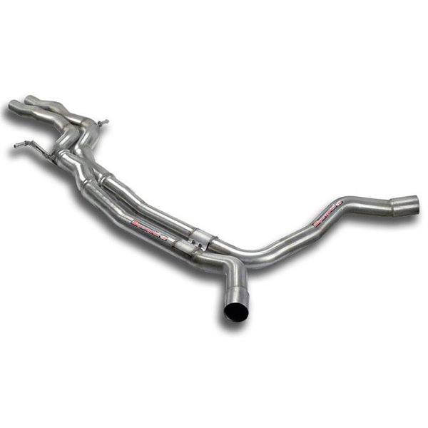 Tubo Centrale "Race" X-Pipe(Sostituisce Silenziatore Centrale Serie) Supersprint Per Audi A6 C7 Typ 4G 2011 -