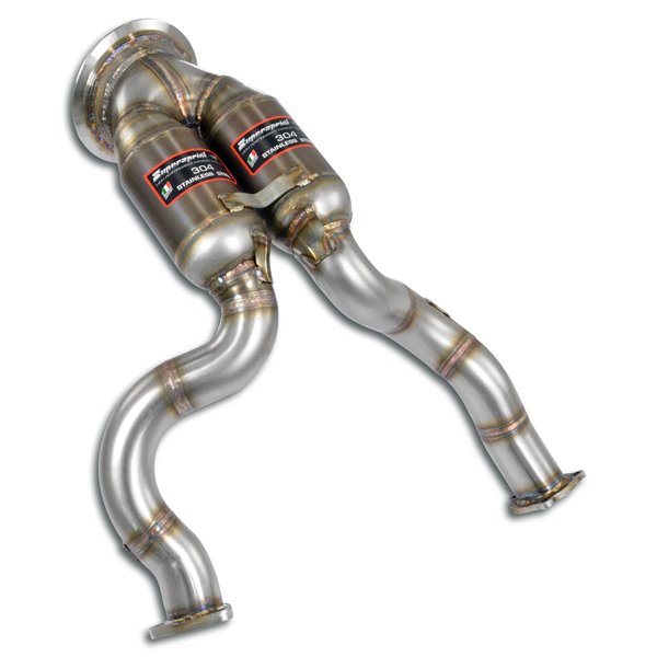 Downpipe + Catalizzatore Metallico Supersprint Per Audi A6 C8 Typ 4K Quattro 2018 -