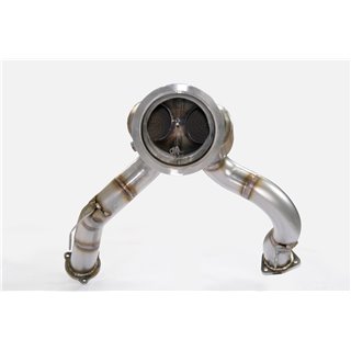 Downpipe + Catalizzatore Metallico Supersprint Per Audi A6 C8 Typ 4K Quattro 2018 -