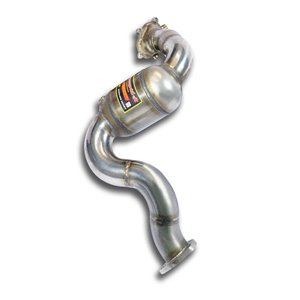 Downpipe Destro + Catalizzatore Metallico Supersprint Per Audi A8 Quattro D4 Typ 4H 2010 - 2013