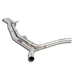 Tubo Centrale + "H-Pipe" Supersprint Per Audi A8 Quattro D4 Typ 4H 2010 - 2013