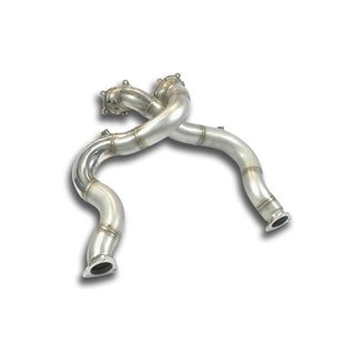 Kit Downpipe Destro + Sinistro(Sostituisce Catalizzatore) Supersprint Per Audi A8 Quattro D4 Typ 4H Facelift 2014 - 2017