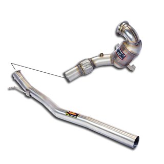 Tubo Turbina Con Catalizzatore Metallico 200 Cpsiper Centrale Di Serie Supersprint Per Audi S Rs S3 8V Sedan 2013 - 2020