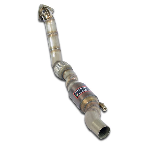 Downpipe Destro + Catalizzatore Metallico Supersprint Per Audi S Rs Rs6 C5 Typ 4B '02 - '04