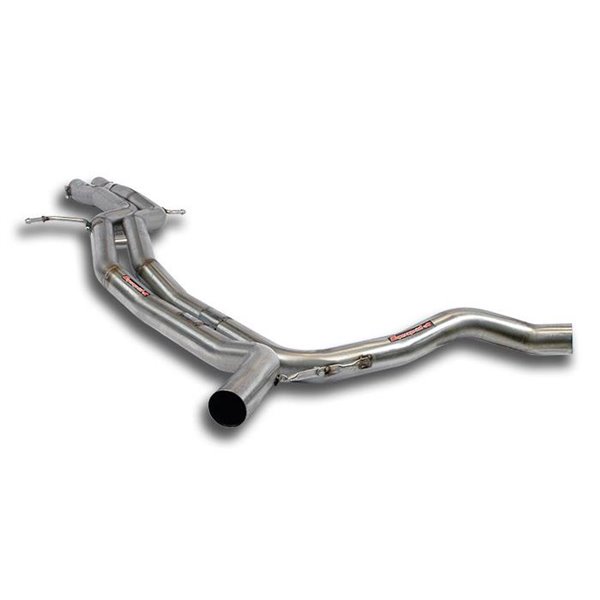 Tubo Centrale + "H-Pipe" Supersprint Per Audi S Rs S6 C7 Typ 4G Facelift Quattro 2015 -