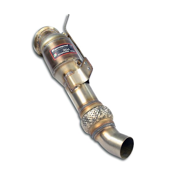 Downpipe + Catalizzatore Metallico 200Cpsi Supersprint Per Bmw F20 F21 Lci 2014 -