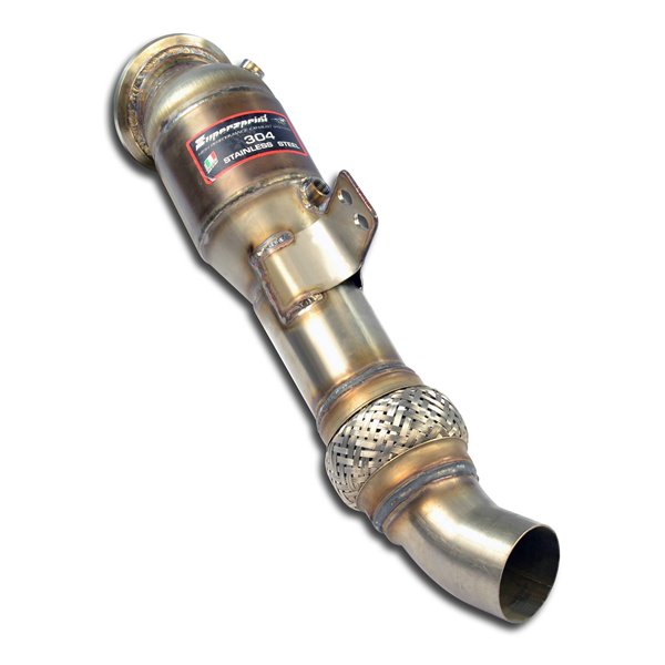 Downpipe + Catalizzatore Metallico 100Cpsi Wrc Supersprint Per Bmw F23 Serie 2 Cabrio 2014 - 2017