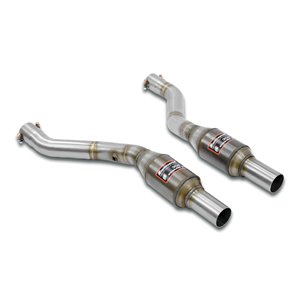 Scarico Anteriore Destro + Sinistro Con Catalizzatore Metallico Supersprint Per Bmw E46