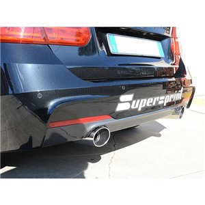 Tubo Raccordo + Posteriore Destro O100 - Sinistro O100 Supersprint Per Bmw F30 F31 2012 - 2015