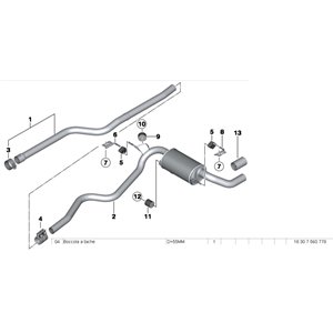 Tubo Anteriore Supersprint Per Bmw F30 F31 2012 - 2015