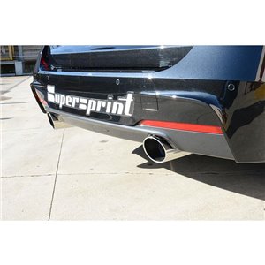 Tubo Raccordo + Posteriore Destro O90 - Sinistro O90 Supersprint Per Bmw F30 F31 2012 - 2015