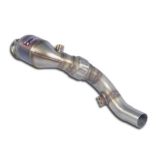 Kit Tubo Turbina + Catalizzatore Metallico Destrocompatibile Con Impianto "Cat.-Back" Di Serie Supersprint Per Bmw F07 Gt