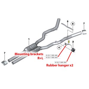 Kit Tubi Centrali Destro - Sinistro Supersprint Per Bmw F10 F11