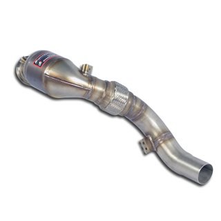 Kit Tubo Turbina + Catalizzatore Metallico Destrocompatibile Con Impianto "Cat.-Back" Di Serie Supersprint Per Bmw G11 G12