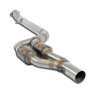 Anteriore Con Catalizzatore Metallico Destro + Sinistro Supersprint Per Bmw F25 X3