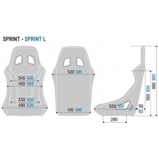 Selle Sparco Sprint L Rouge Sport Tubulaire En Acier 008234Lrs