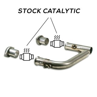 Kit Tubi Raccordo Destro - Sinistro Per Kat Di Seriecollegamento A Saldare Supersprint Per Bmw E53 X5