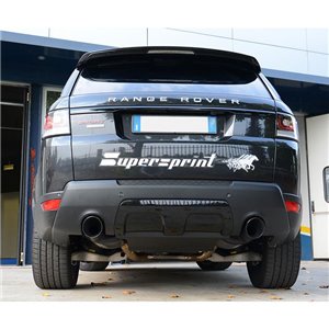 Scarico Posteriore Destro "Gun Metal Grey" O120 Supersprint Per Land Rover Range Sport Mk2 (L494) 2014 -