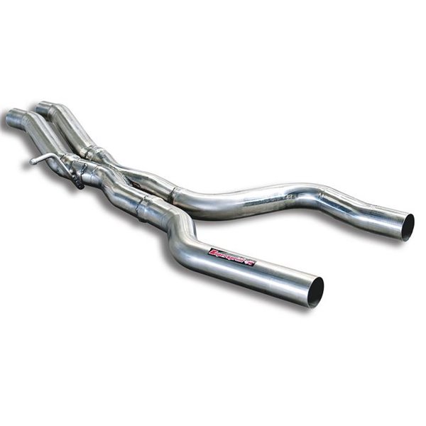 Kit Tubi Centrali "X-Pipe"(Sostituiscono Scarico Centrale Di Serie) Supersprint Per Volkswagen Vw Touareg 7L (2003 - 2010)