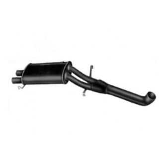 Central silenced exhaust Ansa AL 4165 Alfa Romeo 75 2.5 V6 Quadrifoglio Oro/Milano from 1985 to 1987